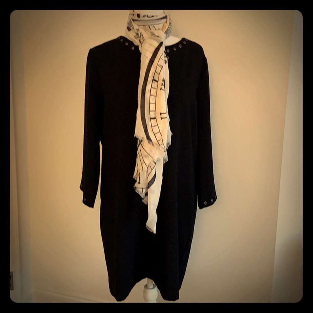 Karen Kane black grommet detail dress
